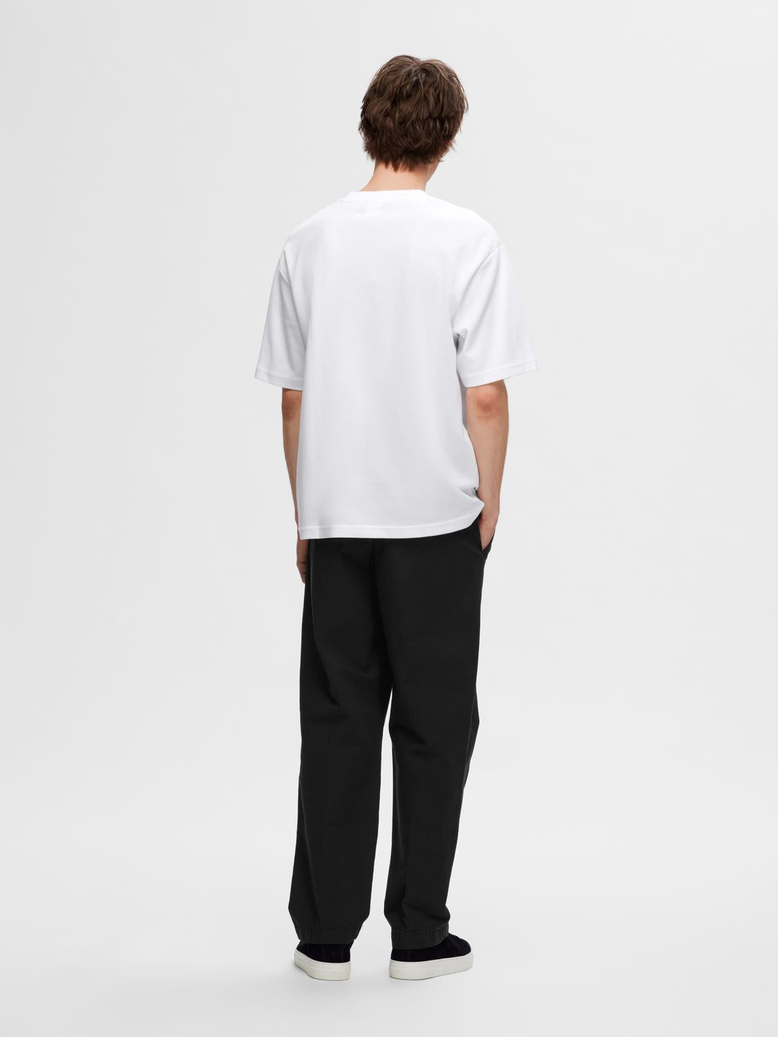 SLHLOOSEOSCAR T-Shirt - Bright White
